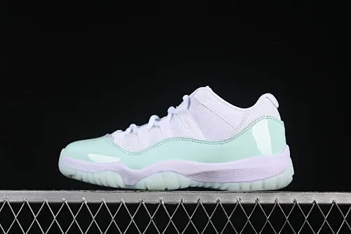 All categories Air Jordan Jordan series basketball shoes Air Jordan 11 Air Jordan 11 Low "Lgloo" AJ11 Joe 11 mint green AH7860-103
